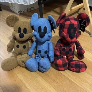 Disney x AE Mickey Mouse Plush Trio stuffed animal